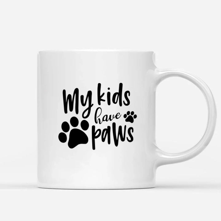 Custom pet mug - Woman with Dogs and Cats