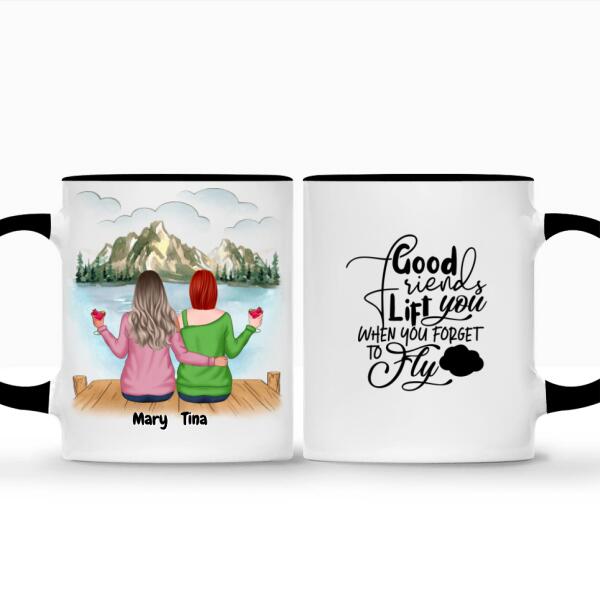 Personalized Sister Cups | Up to 5 Friends | Best Friend Coffee Mugs Personalized