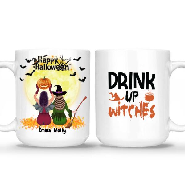 Besties Witches - Up to 5 girls | Personalized Best Friend Witches Mug