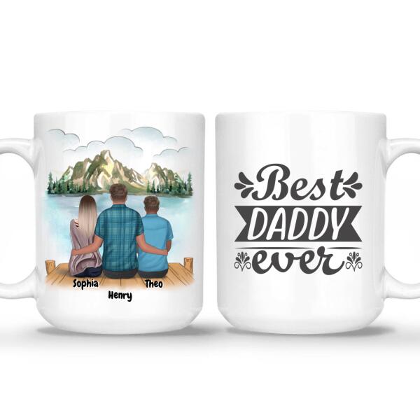 Father Daughter Coffee Mugs | Personalized Fathers Day Mug | Customizable Father and Son Mugs