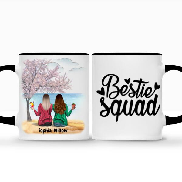 Personalized best Friend Coffee Mug For Women - 5 Girls Sisters Forever cups