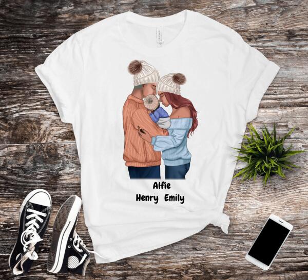 Personalised First Fathers Day Matching Shirts