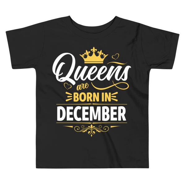 All Kings/Queens are born in... - Customizable birthday t-shirt