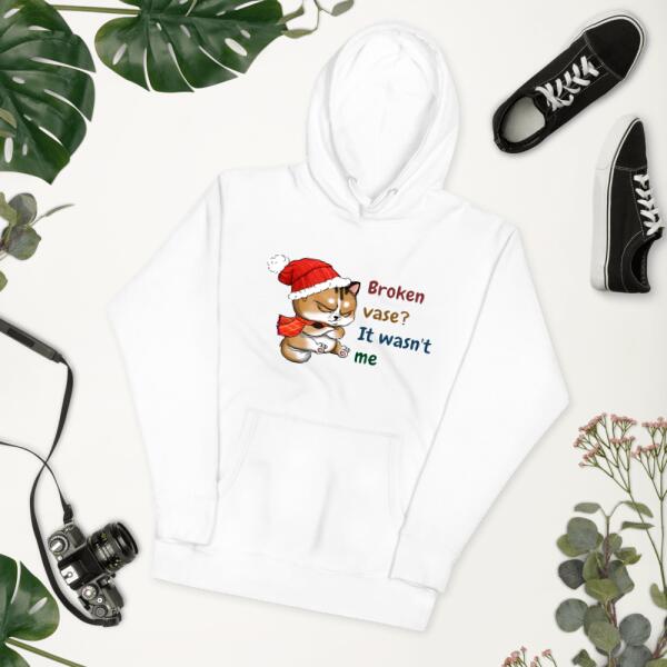 Cat Sweatshirt Christmas with Santa Cat and Personalized Text