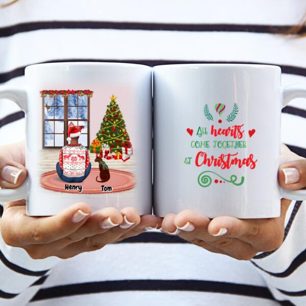 Personalized Cups for Christmas Dog Dad - Up to 4 pets