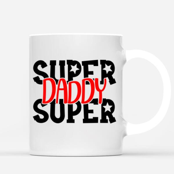 Personalised Dad Mug with Kids - Up to 2 kids | Personalized Father's day Mug | Custom Dad Coffee Mug