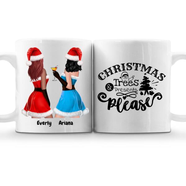 Best Friends Customised Christmas Mugs for Women