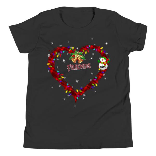 Custom Christmas Shirts for Family with Snowman - Up to 11 Family Members | Personalized Christmas Shirt Mom | Christmas Shirts with kids Names