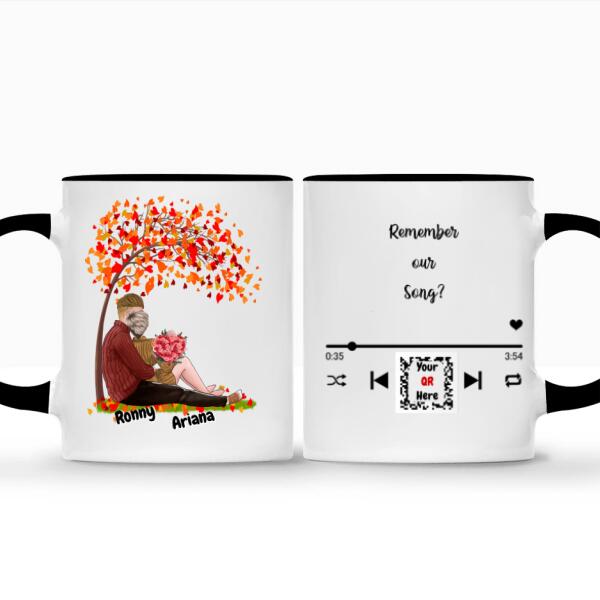 Remember our song? personalized coffee mug with qr code