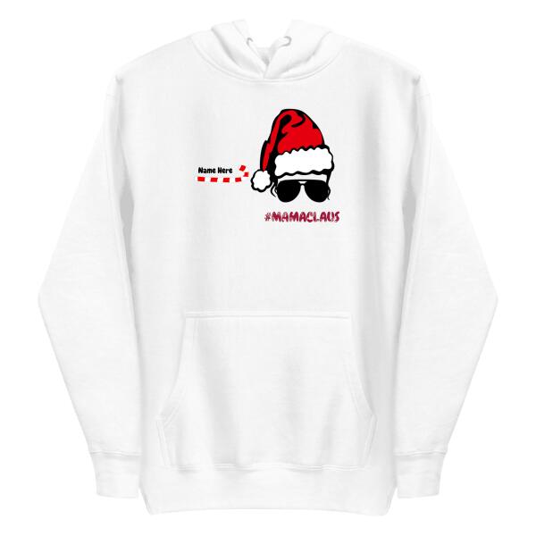 Custom Christmas Sweatshirts Messy Bun with Candie