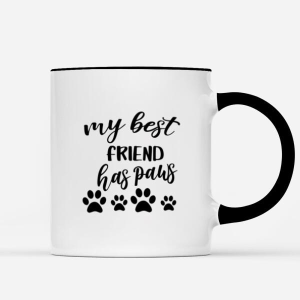 Xmas Personalised Mugs for Christmas Man Dog / Cat owner  - Up to 4 pets | Man and Cats/Dogs Custom Christmas Mug | Names Can be Customized