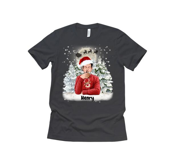 Personalised T-shirts Christmas Man Dog/Cat Owner - Up to 4 pets | Man and Cats/Dogs Christmas Tshirt Design
| Names Can be Customized
