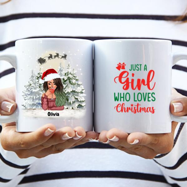 Personalized Xmas Mugs for Christmas Woman dog/cat owner  - Up to 4 Pets