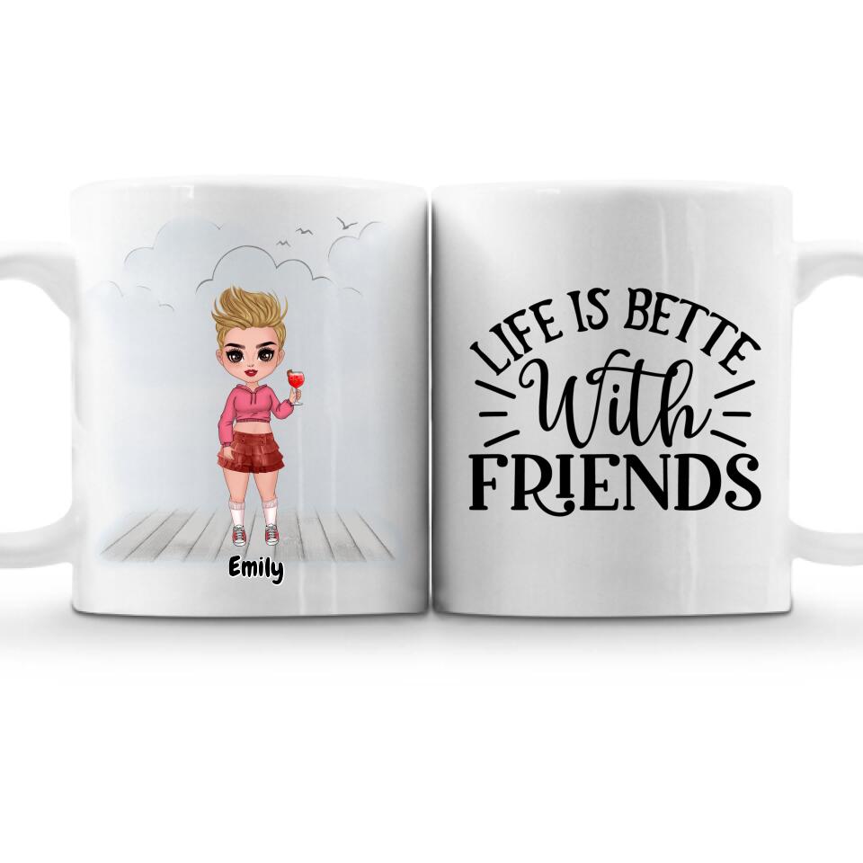 Girls Best Friends Mugs Personalized
