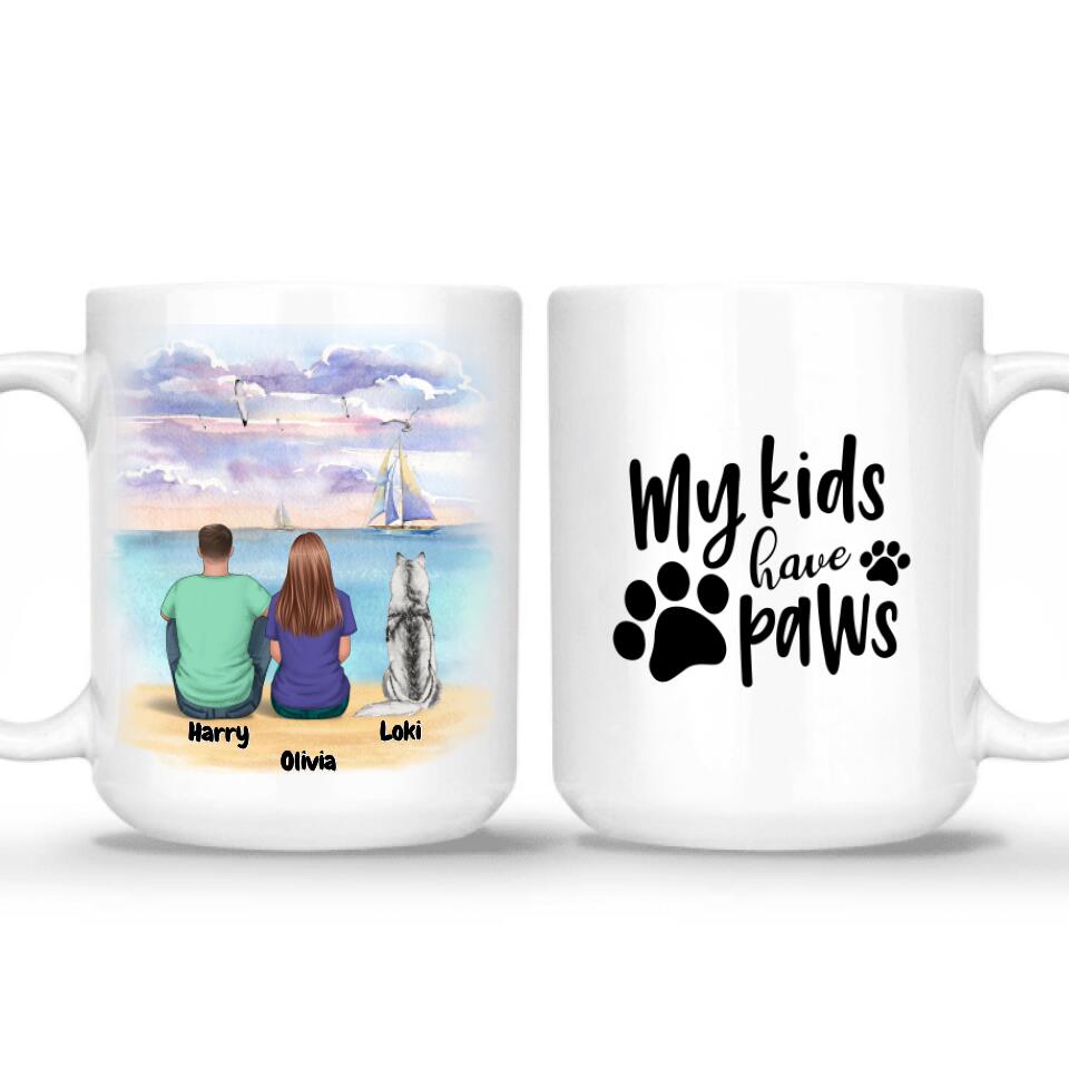 Dog and Couple Mug