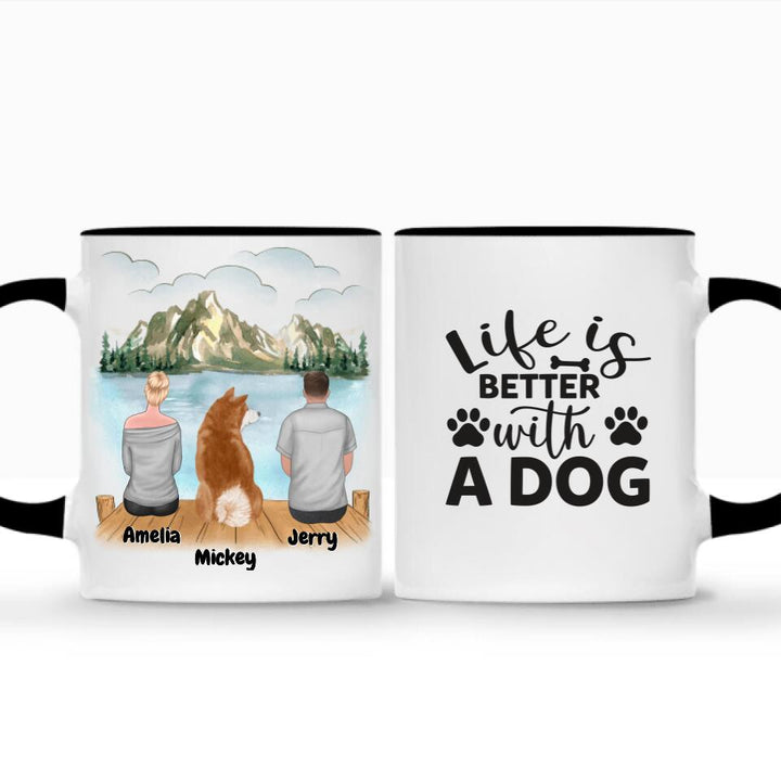 Couple and Cat/dog Mug