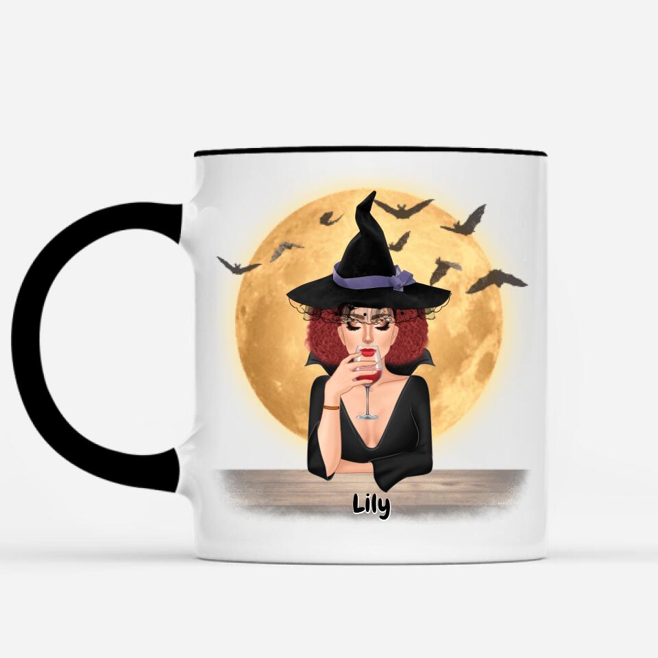Halloween Witch with Pets Cats/Dogs - Up to 4 Pets | Customizable mug