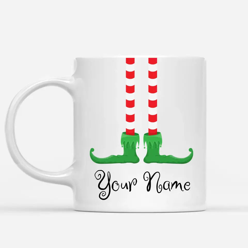 Personalized Elf Mug with Custom Name | Elf on the Shelf Personalized Mug