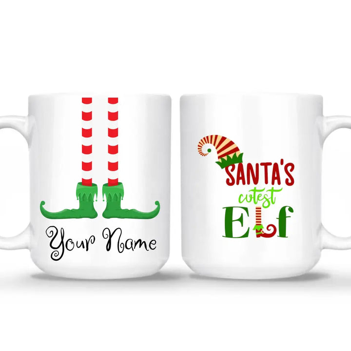 Personalized Elf Mug with Custom Name | Elf on the Shelf Personalized Mug