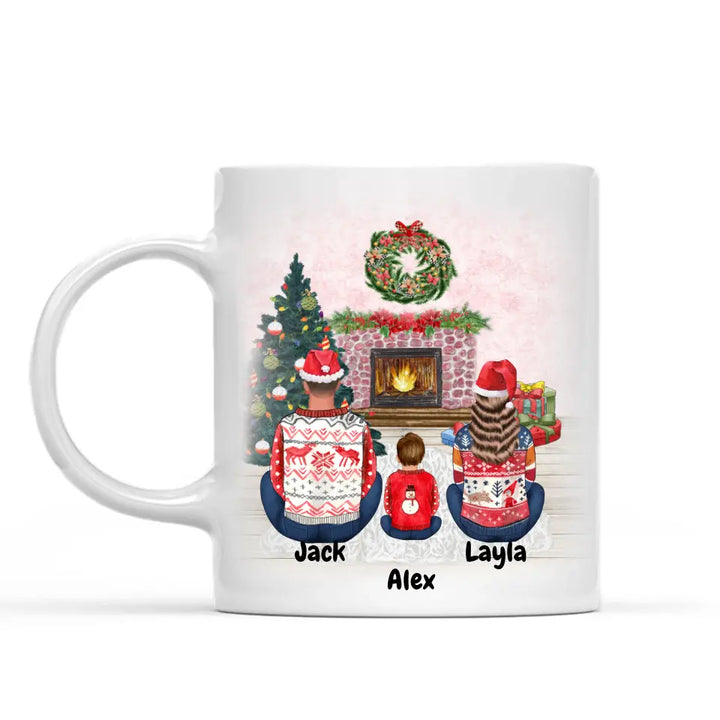 Personalized Family Christmas Mugs | Custom Christmas Mugs Family
