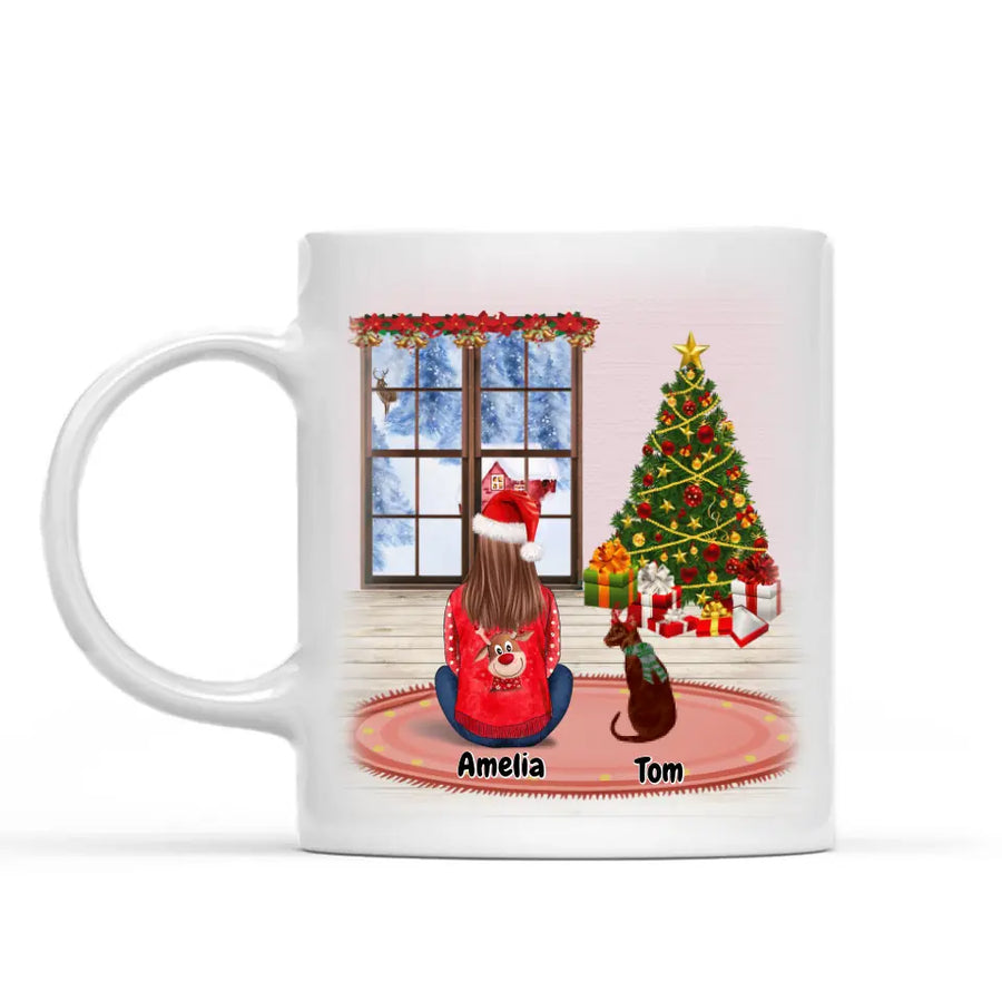 Personalized Cups for Christmas Dog Mom