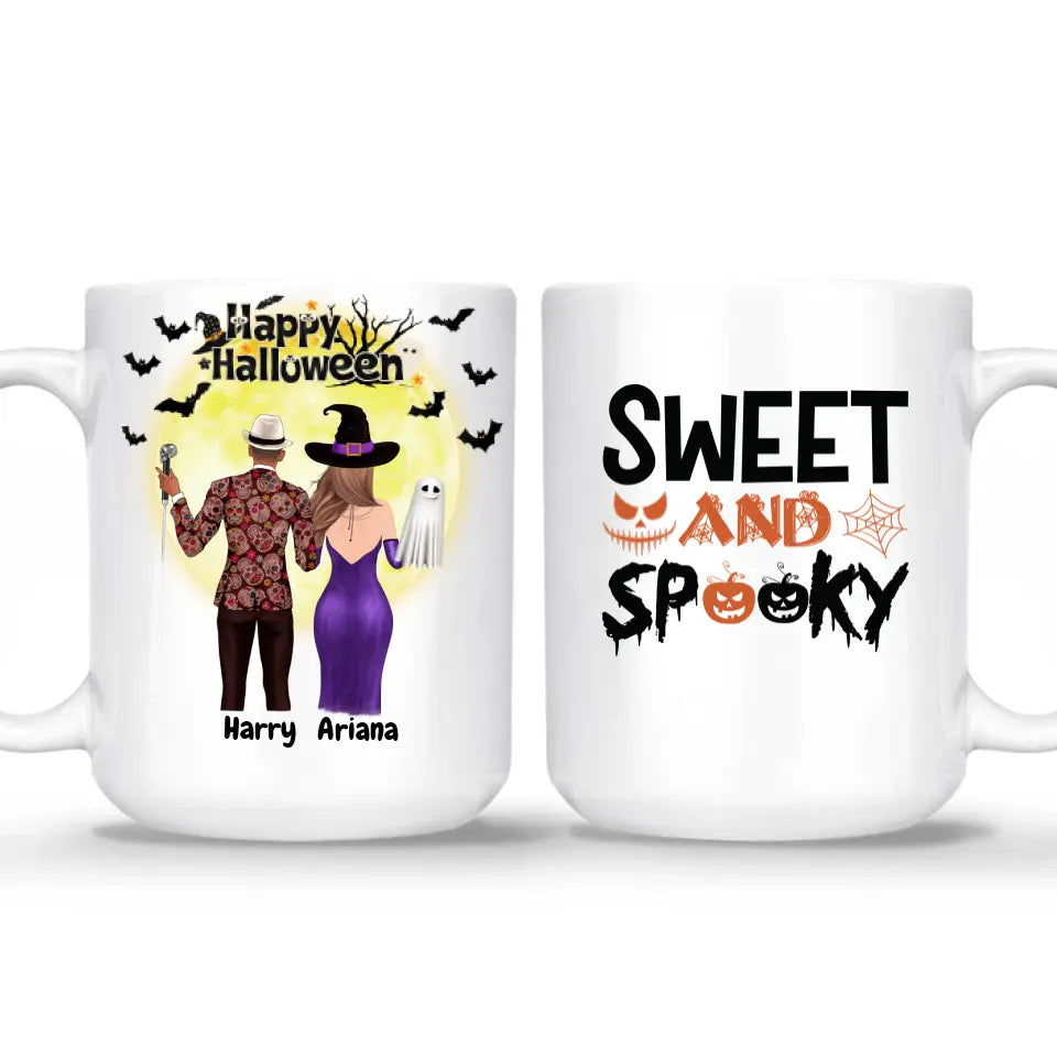 Halloween Couple mug - Personalized inky mug