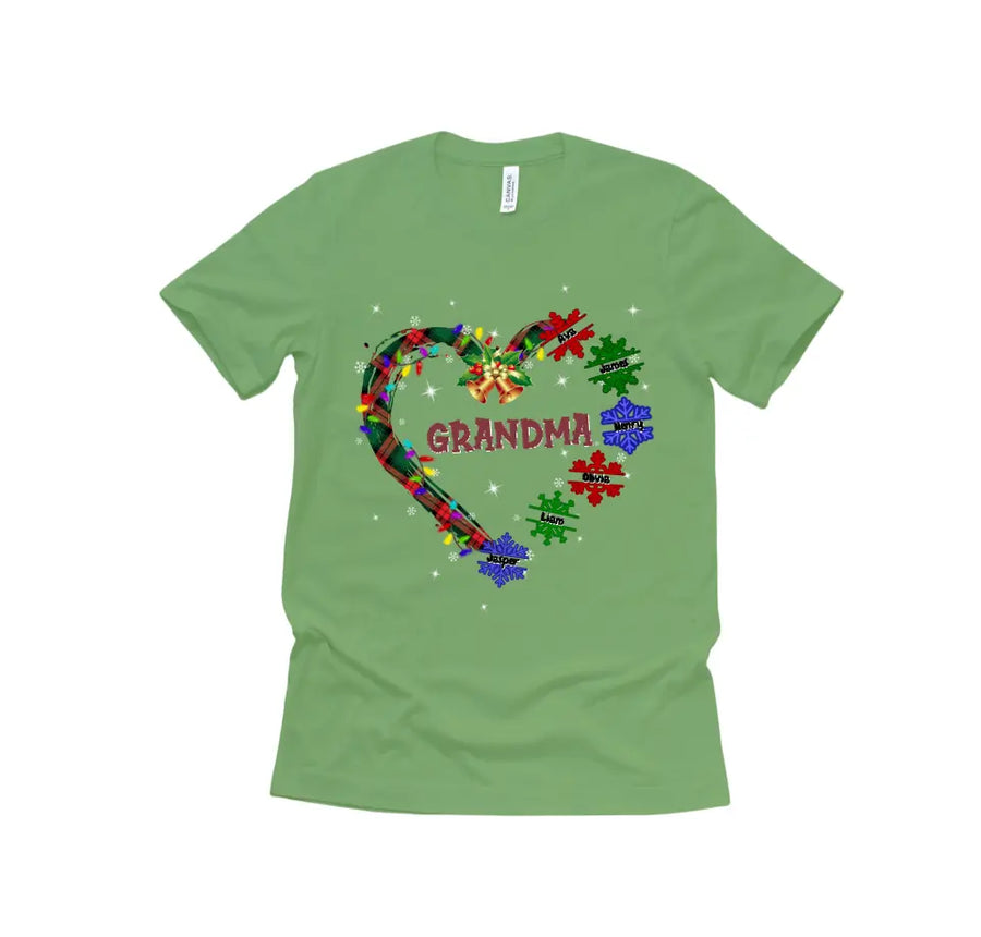 Custom Christmas Shirts for Family with Snowflake - Up to 11 Family Members