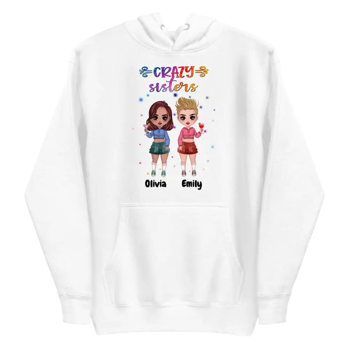 Best friends With Cocktails - Up to 4 girls | Customizable Hoodie