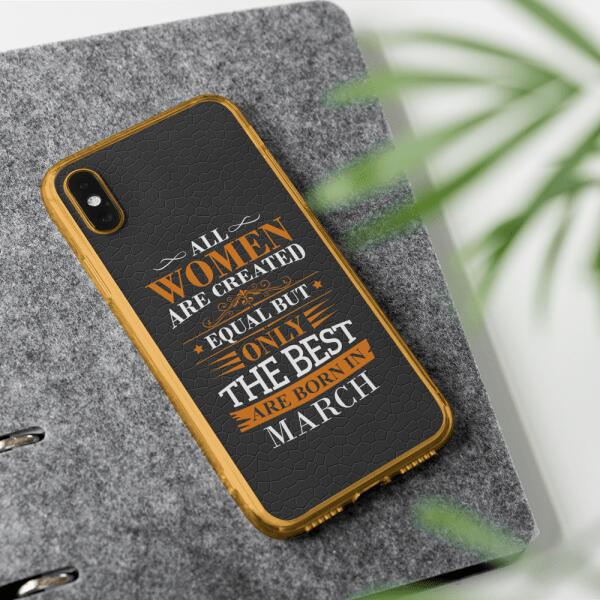All men/women are created equal but... - Customizable Birthday iPhone/Eco iPhone Case
