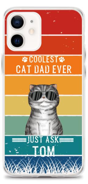 Coolest Cat Dad/Mom Ever - Customizable iPhone/Eco iPhone Case