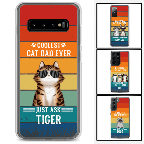 Coolest Cat Dad/Mom Ever - Customizable Samsung Case