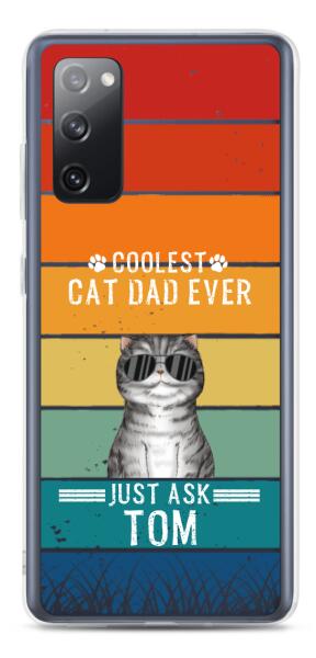 Coolest Cat Dad/Mom Ever - Customizable Samsung Case