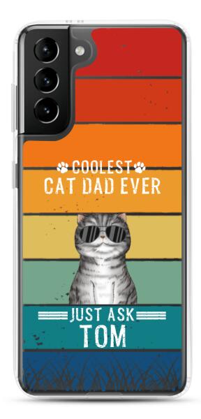 Coolest Cat Dad/Mom Ever - Customizable Samsung Case