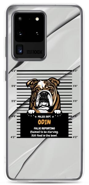 Arrested Dog - Up to 3 Dogs | Customizable Samsung Case