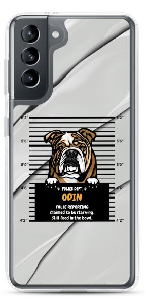 Arrested Dog - Up to 3 Dogs | Customizable Samsung Case
