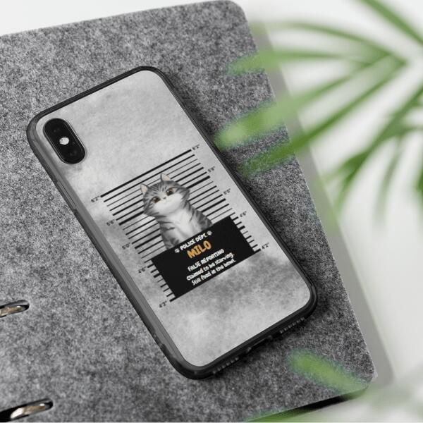 Arrested Cat - Up to 3 Cats | Customizable Samsung Case