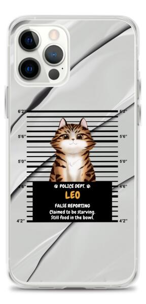 Arrested Cat - Up to 3 Cats | Customizable iPhone/Eco iPhone Case