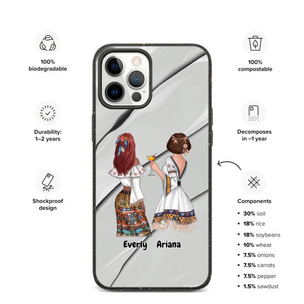 Boho/Hippie Girls | Customizable iPhone/Eco iPhone Case