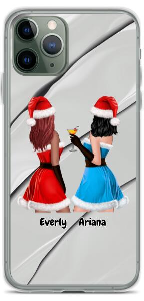 Christmas Besties 2 Girls | Customizable iPhone/Eco iPhone Case