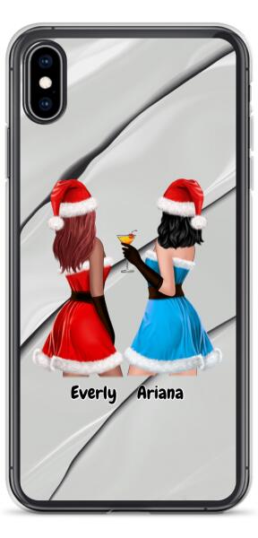 Christmas Besties 2 Girls | Customizable iPhone/Eco iPhone Case
