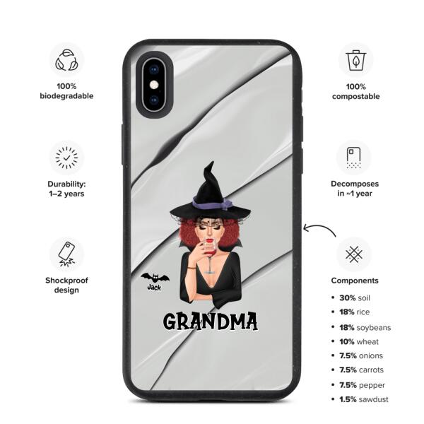 Halloween Witch Mom Grandma | Customizable iPhone/Eco iPhone Case