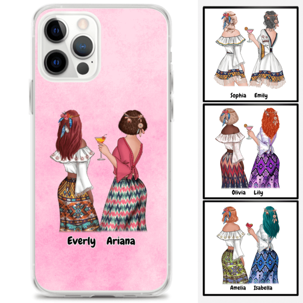 Boho/Hippie Girls | Customizable iPhone/Eco iPhone Case