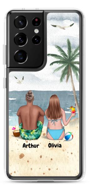 Couple at the Beach | Customizable Samsung Case