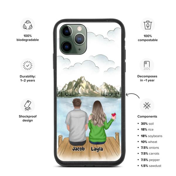 Friends Girl/Boy- Customizable iPhone/Eco iPhone Case
