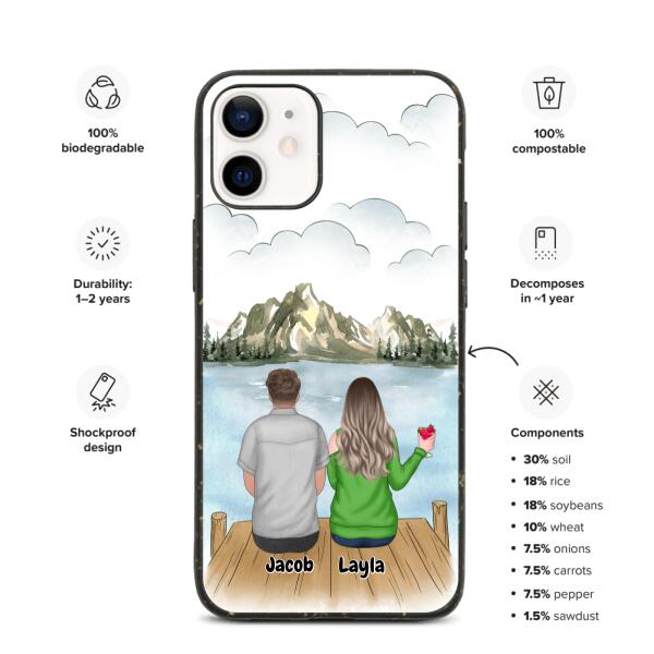 Friends Girl/Boy- Customizable iPhone/Eco iPhone Case