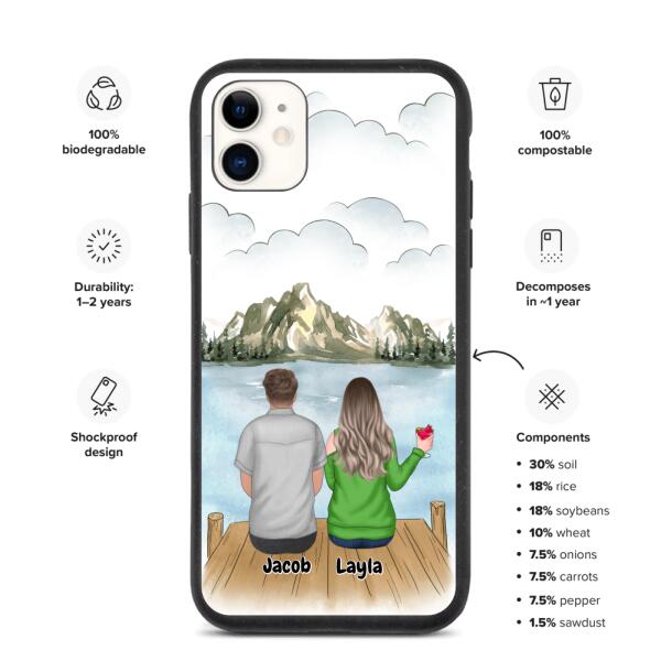 Friends Girl/Boy- Customizable iPhone/Eco iPhone Case