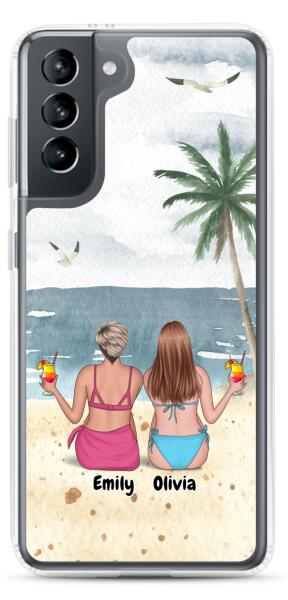 Best Friends on a Beach Vacation | Customizable Samsung Case