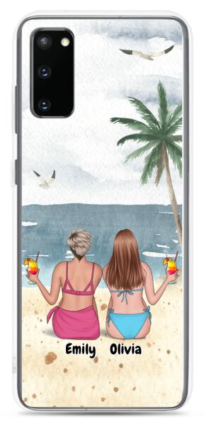 Best Friends on a Beach Vacation | Customizable Samsung Case