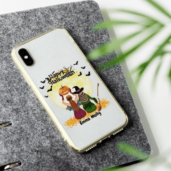 Halloween Besties Witches - Up to 3 girls | Customizable iPhone/Eco iPhone Case