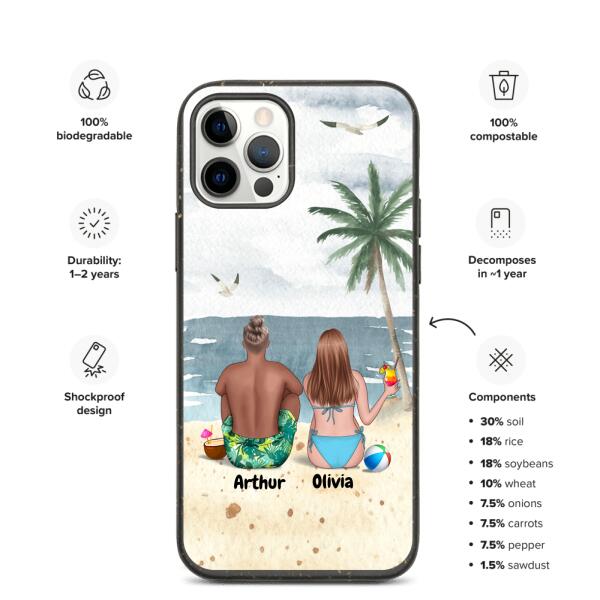 Couple at the Beach | Customizable iPhone/Eco iPhone Case